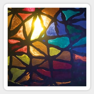 Colorful Stained Glass on Water Sticker